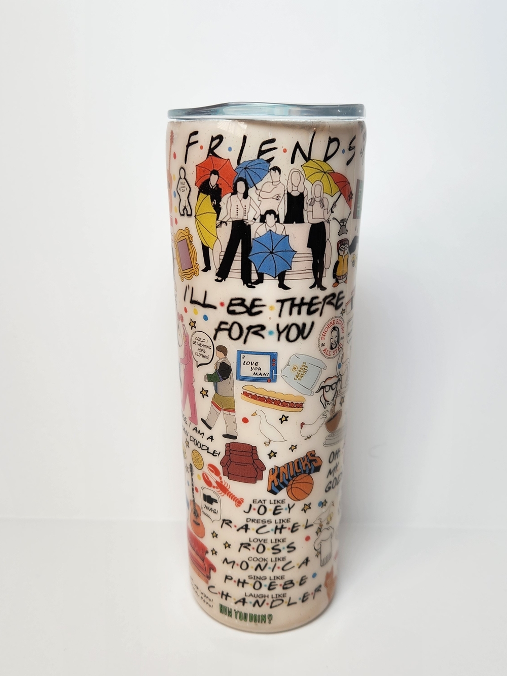 Friends "I’ll Be There For You" Illustrated Tumbler - 20 oz Multicolor